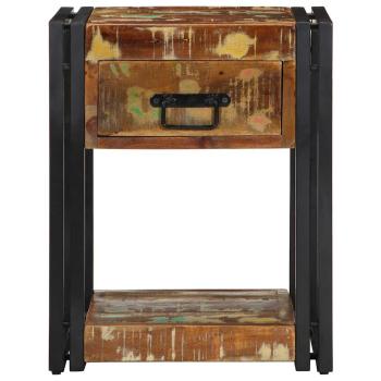 Nachttisch 40x35x50 cm Massivholz Altholz