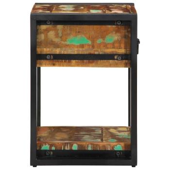 Nachttisch 40x35x50 cm Massivholz Altholz