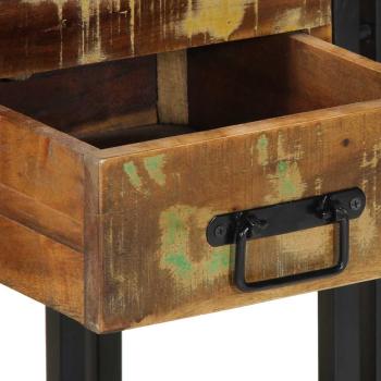 Nachttische 2er Set 40x35x50 cm Massivholz Altholz