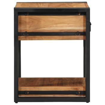 Nachttische 2er Set 40x40x50 cm aus Massivholz Akazie