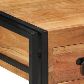 Nachttische 2er Set 40x40x50 cm aus Massivholz Akazie