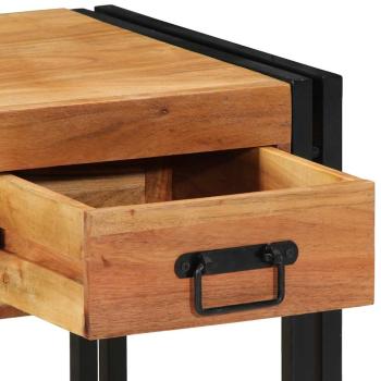 Nachttische 2er Set 40x40x50 cm aus Massivholz Akazie