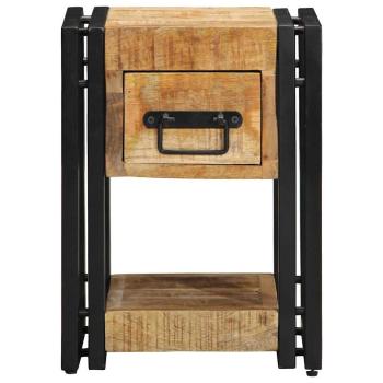Nachttisch 40x40x40 cm aus massivem Mangoholz