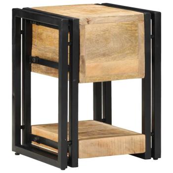 Nachttisch 40x40x40 cm aus massivem Mangoholz