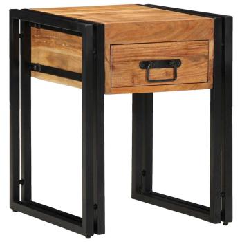 Beistelltisch 40x40x50 cm aus massivem Akazienholz