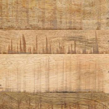 Beistelltisch mit Schublade Schwarz 30x30x40 cm Massivholz Mango