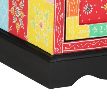 Schubladenkommode Bunt 40x40x60 cm aus massivem Mango-Holz