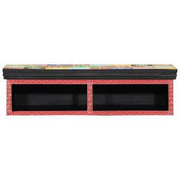 ARDEBO.de - TV Schrank Wandmontage Mehrfarbig 80x30x22 cm Ingenieurholz