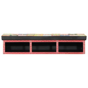 ARDEBO.de - TV-Schrank Wandmontiert Mehrfarbig 100x30x22cm Ingenieurholz