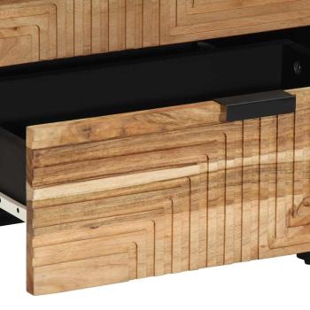 Nachttisch 50x33x62 cm Massivholz Akazie