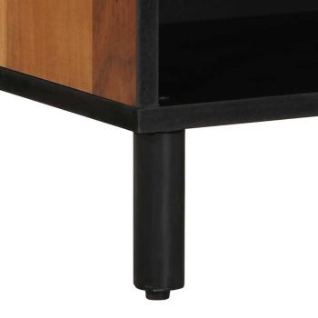 TV-Schrank 80x31,5x46 cm Massivholz Akazie
