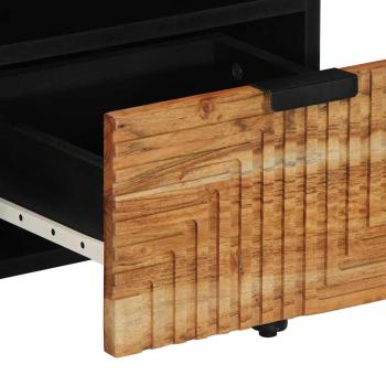 TV-Schrank 100x33,5x46 cm Massivholz Akazie