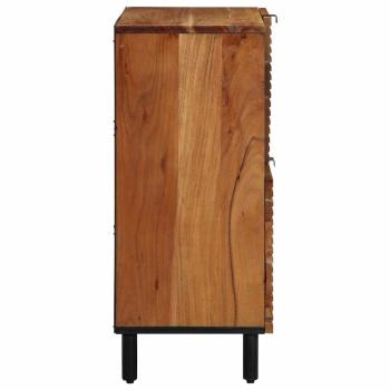Sideboard 80x33x75 cm Massivholz Akazie