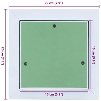 Zugangspanel mit Alurahmen und Gipskarton 150x150 mm