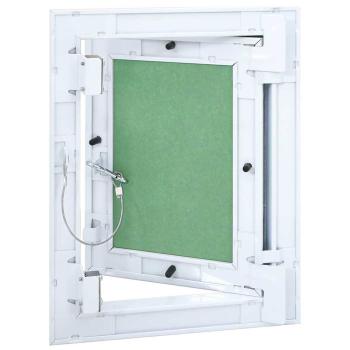 Zugangstafel mit Aluminiumrahmen und Gipskarton 200x250 mm