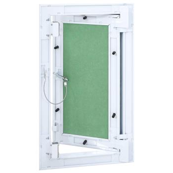 Zugangstür mit Aluminiumrahmen und Gipsplatte 200x400 mm