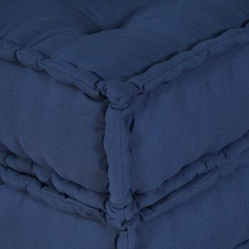 Modularer Pouf Indigo 70x70x36 aus Stoff