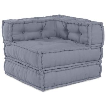 Modulare Sofagarnitur Stoff Grau 70 x 70 x 56 cm
