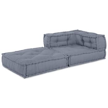 Modulare Sofagarnitur Stoff Grau 70 x 70 x 56 cm