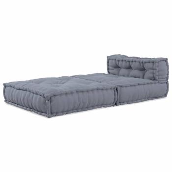 Modularer Pouffe Grau 70x70x54 Stoff