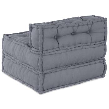 Modularer Pouffe Grau 70x70x54 Stoff