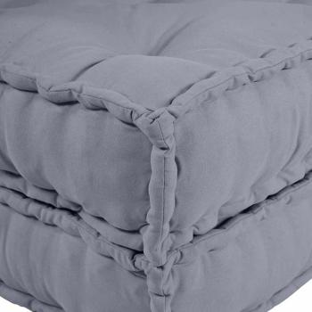 Modularer Pouffe Grau 70x70x54 Stoff