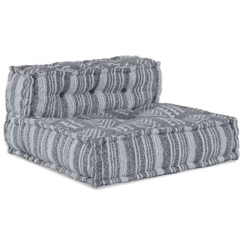 Modular-Pouf Grau 70x70x54 Stoff