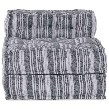 Modular-Pouf Grau 70x70x54 Stoff