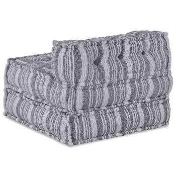 Modular-Pouf Grau 70x70x54 Stoff