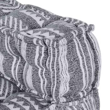 Modular-Pouf Grau 70x70x54 Stoff