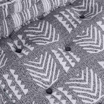 Modular-Pouf Grau 70x70x54 Stoff