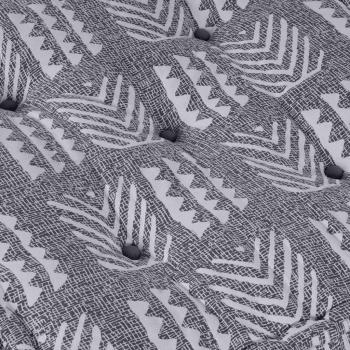 Modularer Pouffe Grau 70x70x36 Stoff