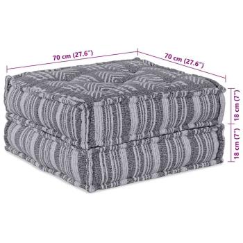 Modularer Pouffe Grau 70x70x36 Stoff