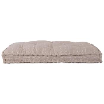 Palettkissen in Hellbraun 120x80x12 cm aus Stoff