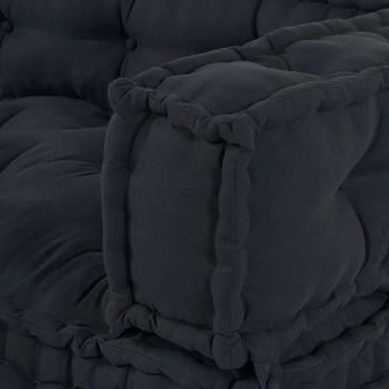 Palettensofa Kissen mit Arm- und Rückenstütze in Grau