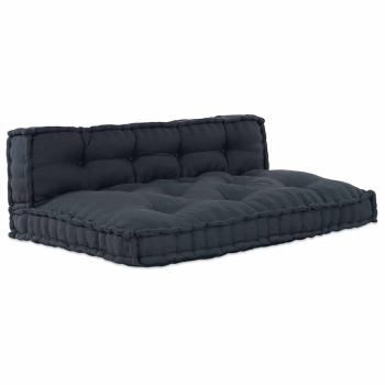 ARDEBO.de - Palettensofa-Kissen mit Rückenstütze in Anthrazit