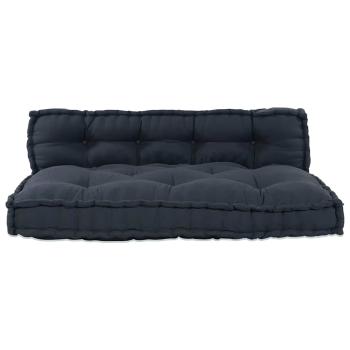 Palettensofa-Kissen mit Rückenstütze in Anthrazit