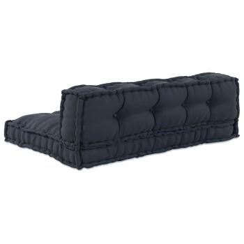 Palettensofa-Kissen mit Rückenstütze in Anthrazit