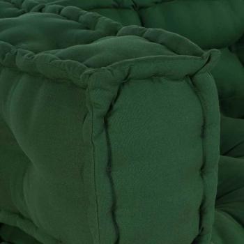 Paletten-Sofa-Kissen mit Arm- und Rückenlehne in Grün aus Stoff