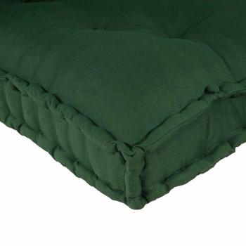 Paletten-Sofa-Kissen mit Arm- und Rückenlehne in Grün aus Stoff