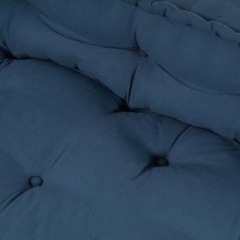 Pallet Sofa Kissen 2 Stk. Stoff Indigo 120 x 80 x 38 cm