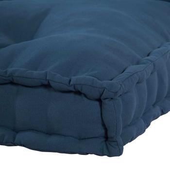 Palettensofa-Kissen mit Rückenteil, blauer Stoff
