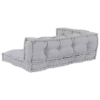 Palettensofa-Kissen mit Arm- und Rückenstütze in Grau