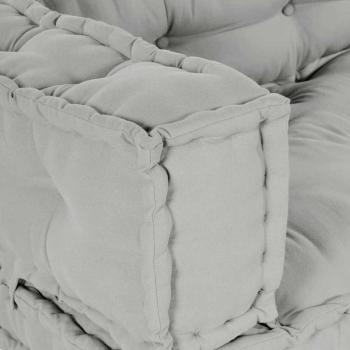 Palettensofa-Kissen mit Arm- und Rückenstütze in Grau