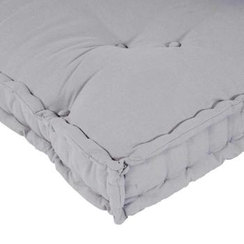 Palettensofa Kissen mit Rückenlehne Grau Stoff