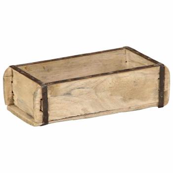 Tablett 30x15x9 cm Massivholz Wiederverwertet