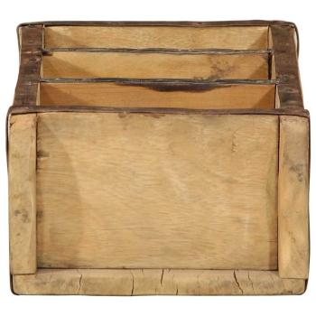 Tabletts 4 Stück 30x14x9 cm Massivholz Recycelt