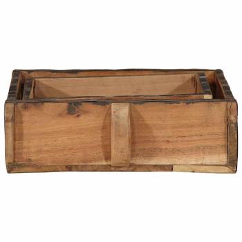 2-teiliges Tablett-Set aus recyceltem Massivholz