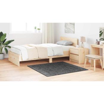 Shaggy Teppich mit Latexrücken Dunkelgrau 120x120 cm