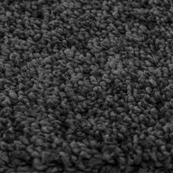 Flauschiger Teppich mit Latexrücken Dunkelgrau 200x200 cm